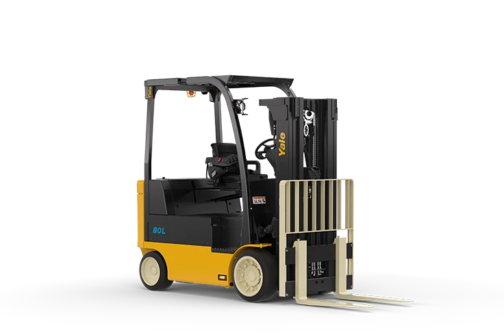  Fully integrated lithium-ion battery 4 wheel forklift by Yale | ERC050-060VGL