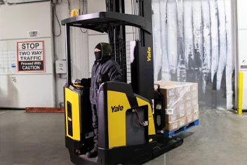 Lift truck packages for coolers and freezers