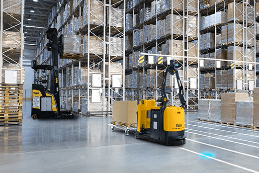 Material handling solutions for beverage warehouse