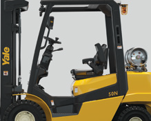 Yale's Series N forklift has a spacious operator compartment