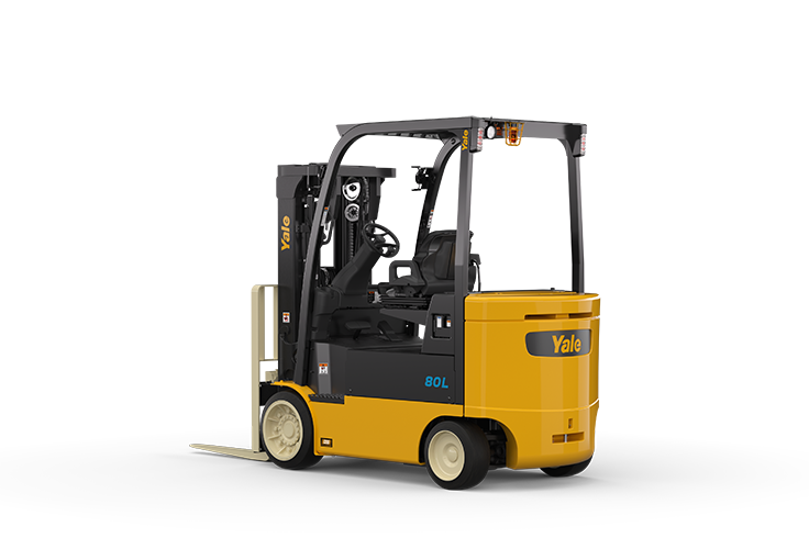 Yale 4 Wheel integrated lithium ion counterbalance forklift