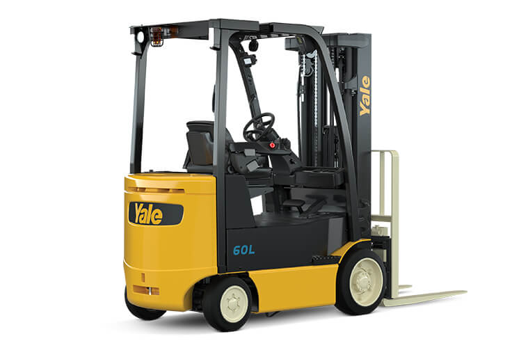 4 Wheel integrated lithium ion counterbalance forklift | Yale