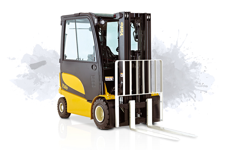 4 Wheel Electric Forklift Truck Pneumatic Tyre
