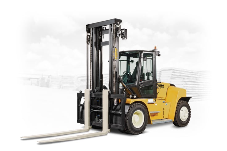 High capacity forklifts for heavy-lifting applications | Yale GP300-360EF