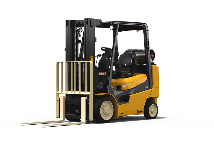 ICE cushion forklift with excellent operator visibility | Yale