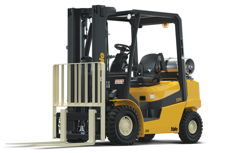 Configurable IC pneumatic forklift front-side | Yale GP40-70N