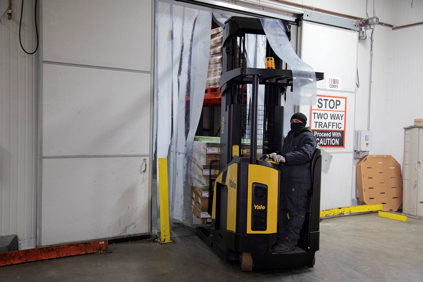 Yale Narrow Aisle Reach Trucks enhances the visibility