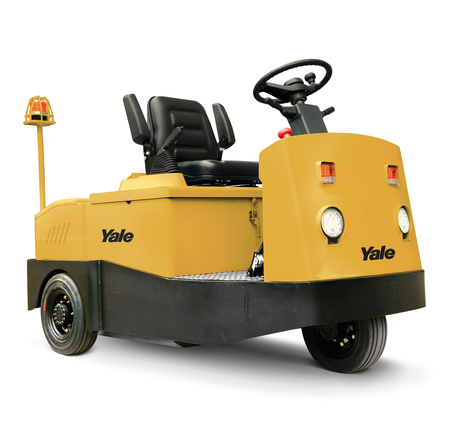 Sit down electric tow tractor by Yale