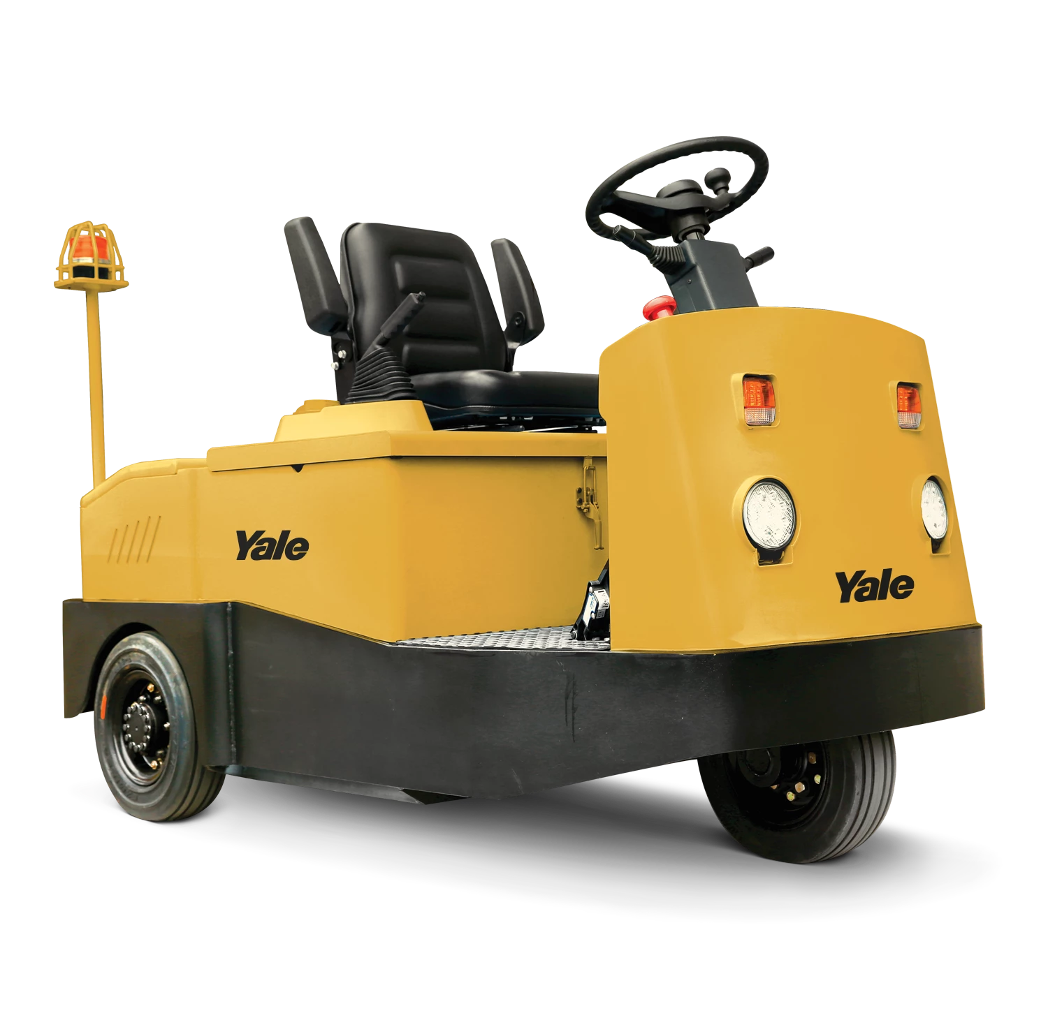 Sit down electric tow tractor by Yale