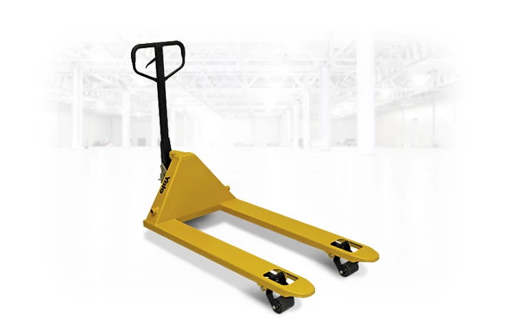 Durable, easy-to-use manual hand pallet trucks